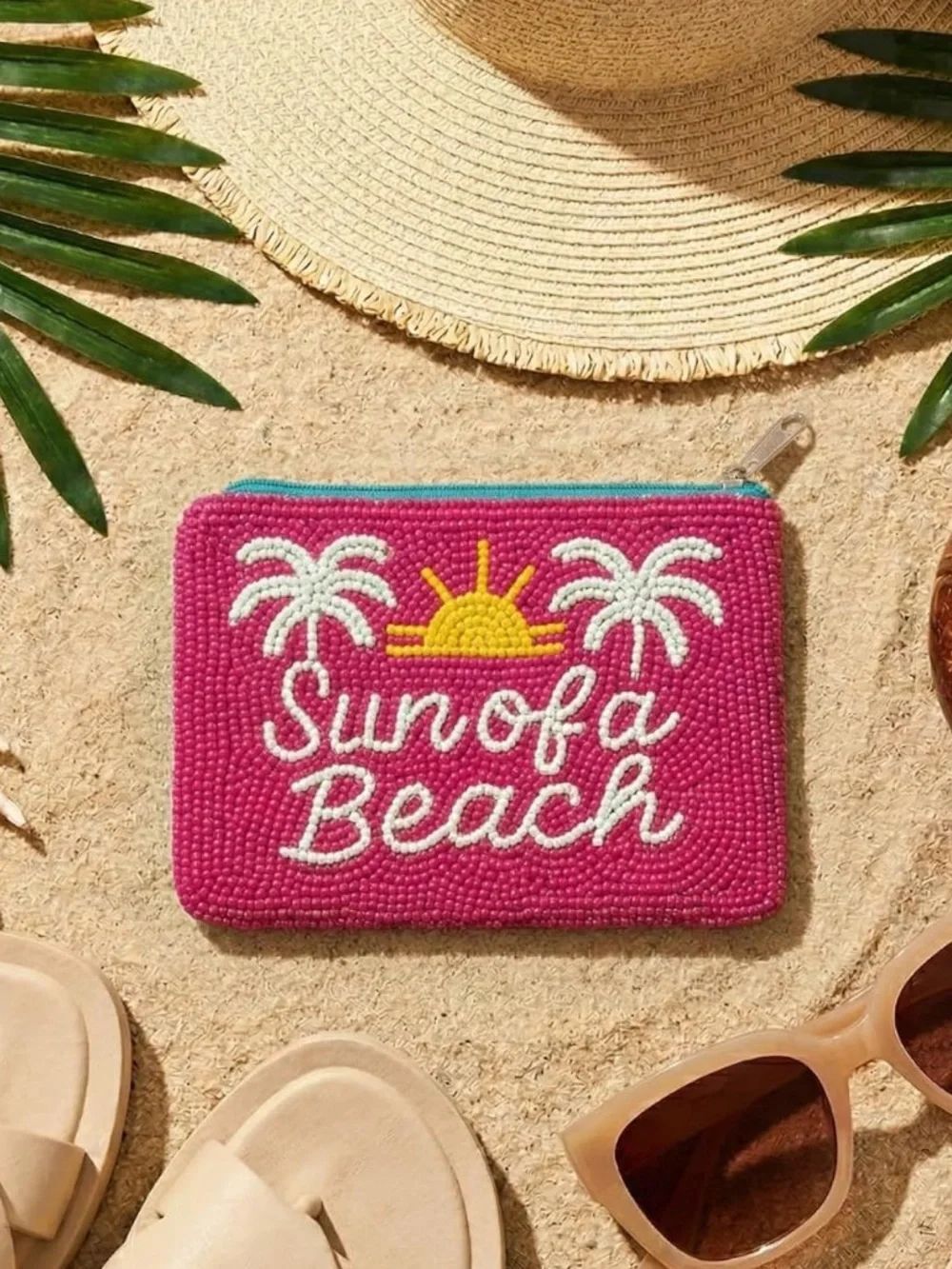 Beaded coin purse